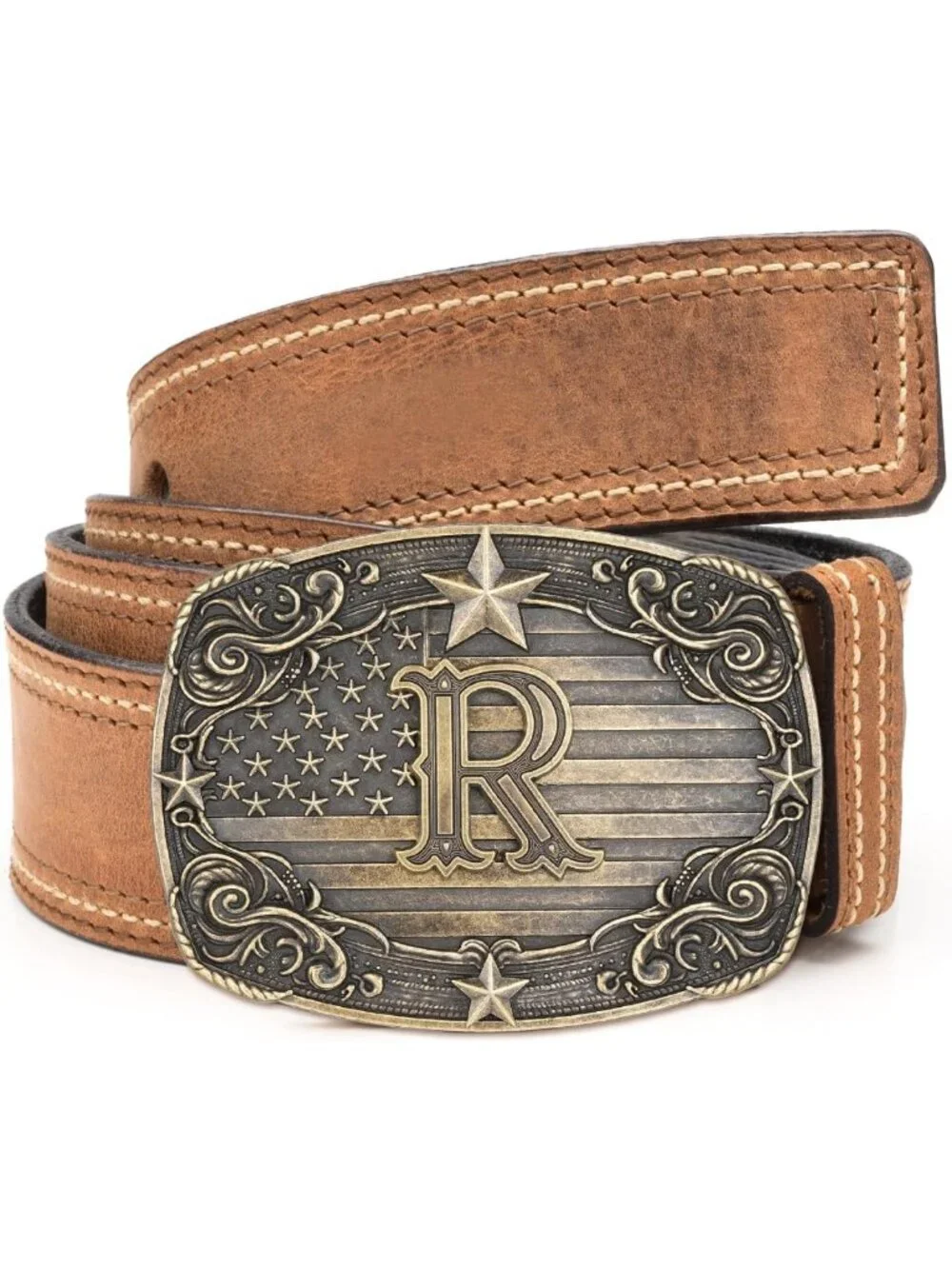Personalized Cowboy Belt Buckle A-Z | Solid Zinc Alloy Western Style for Men